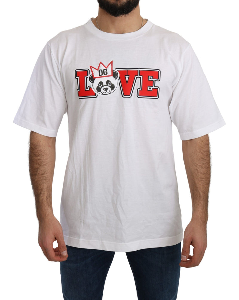 Dolce & Gabbana Panda Love Slim Fit Crewneck Men's Tee