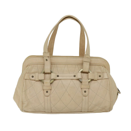 Bally Beige Leather Handbag (Pre-Owned)