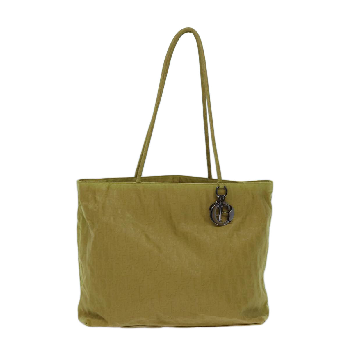 Dior Trotter Yellow Canvas Tote Bag (Pre-Owned)