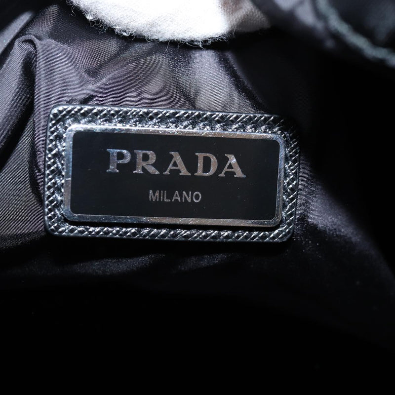 Prada Black Synthetic Backpack Bag (Pre-Owned)