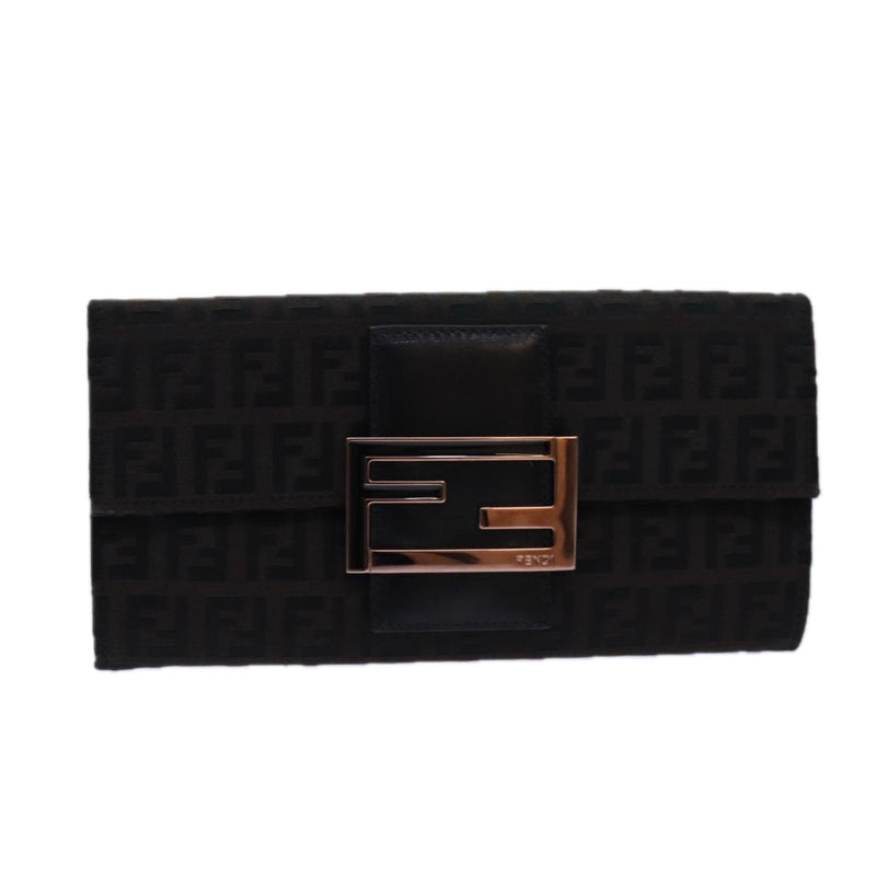 Fendi Brown Canvas Wallet  (Pre-Owned)