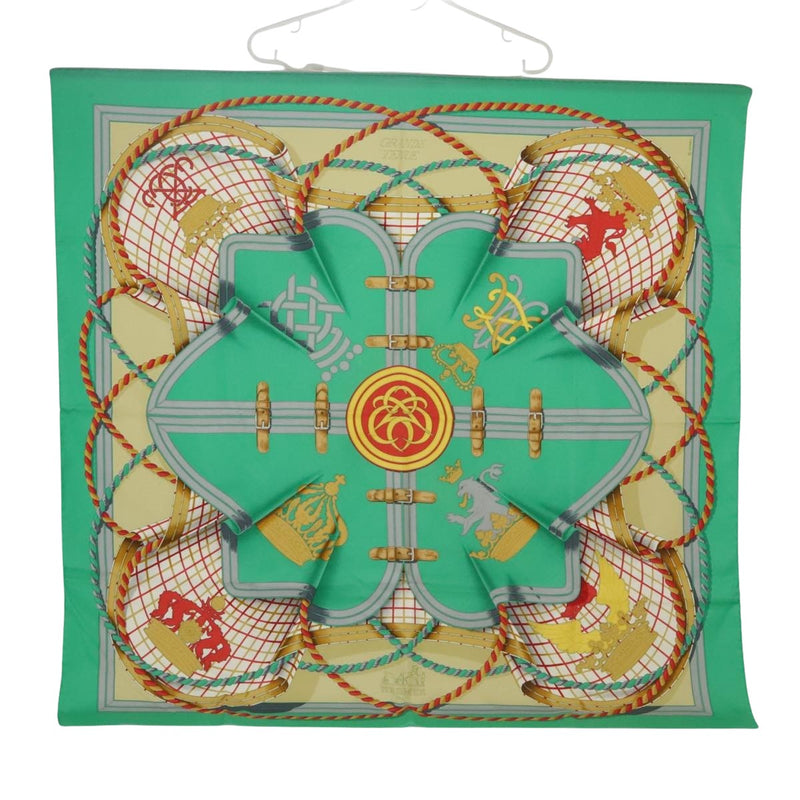 Hermès Green Silk Scarf  (Pre-Owned)