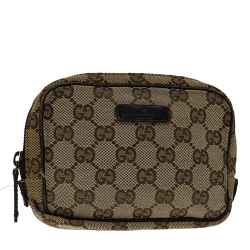 Gucci Gg Canvas Beige Canvas Clutch Bag (Pre-Owned)