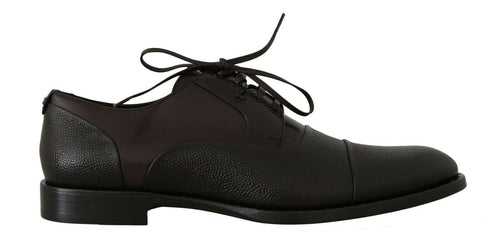 Dolce & Gabbana Elegant Brown Leather Formal Men's Lace-ups