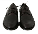 Dolce & Gabbana Elegant Brown Leather Formal Men's Lace-ups