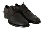 Dolce & Gabbana Elegant Brown Leather Formal Men's Lace-ups