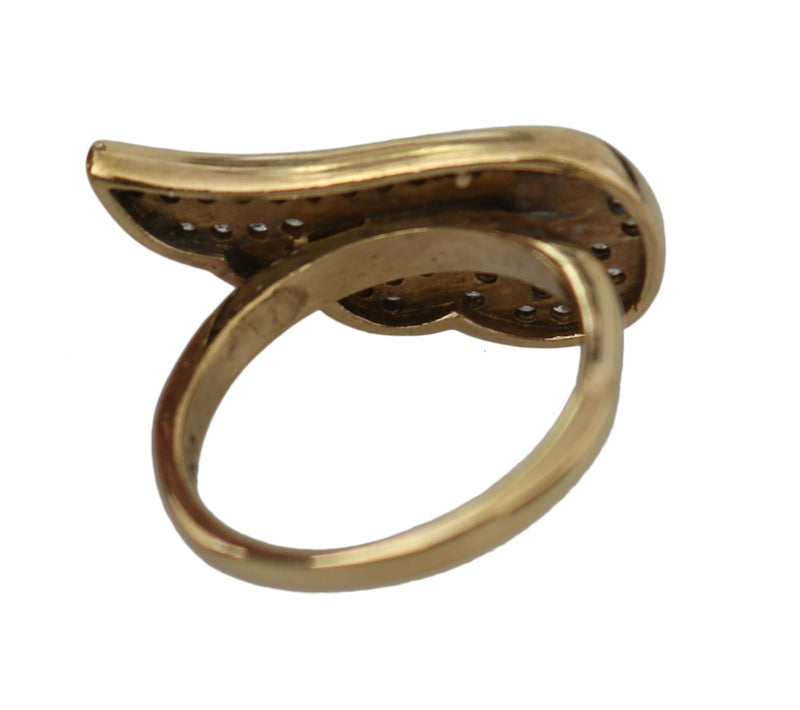 Nialaya Elegant Gold-Crystal Embellished Women's Ring