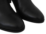 Jimmy Choo Elegant Black Calf Leather Heeled Women's Boots