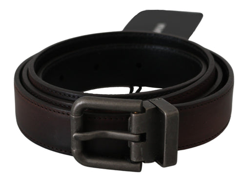 Dolce & Gabbana Elegant Leather Belt in Classic Men's Brown