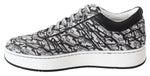 Jimmy Choo Hawaii Silver Black Glitter Women's Sneakers