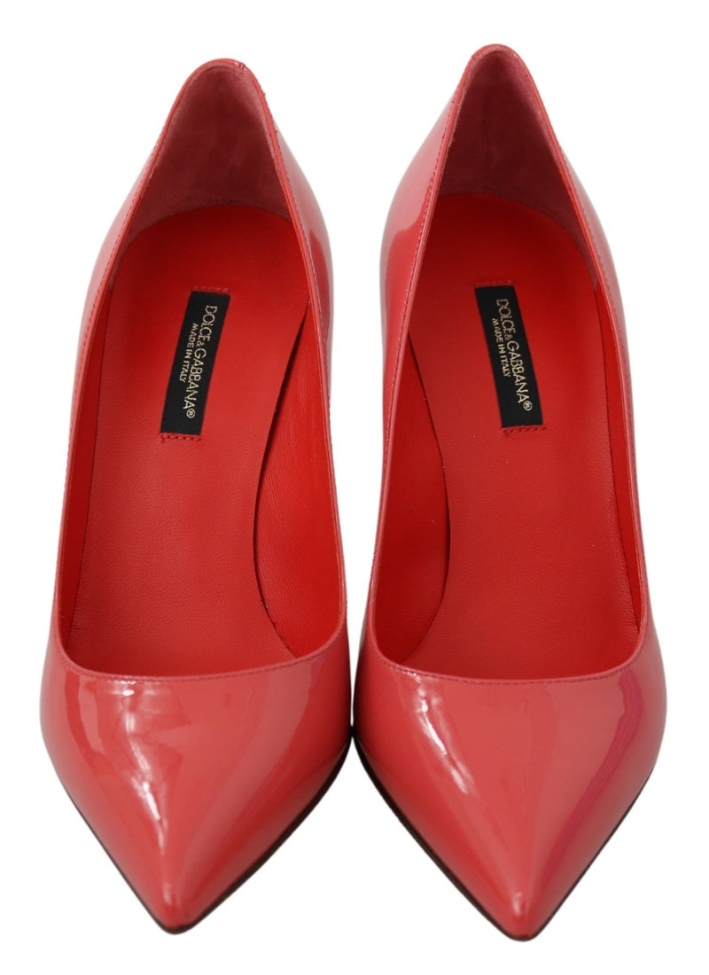 Dolce & Gabbana Elegant Dark Pink Patent Leather Women's Pumps