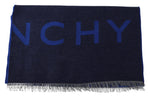 Givenchy Elegant Unisex Wool Silk Blend Men's Scarf