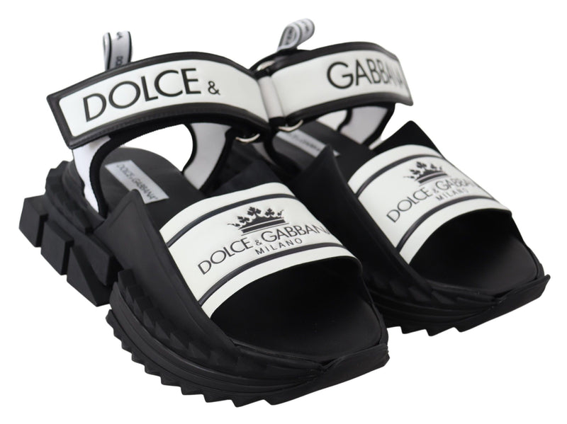 Dolce & Gabbana Super King Slider Sandals in Men's Monochrome