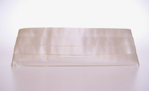 Dolce & Gabbana Elegant White Silk Men's Cummerbund