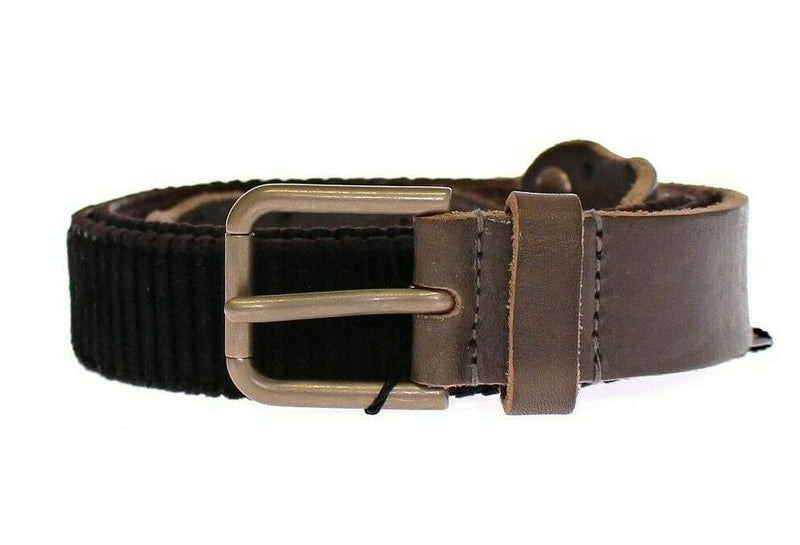 Dolce & Gabbana Elegant Leather-Cotton Fusion Men's Men's Belt