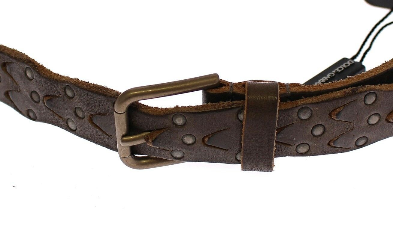 Dolce & Gabbana Elegant Leather-Cotton Fusion Men's Men's Belt