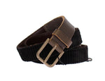 Dolce & Gabbana Elegant Leather-Cotton Fusion Men's Men's Belt