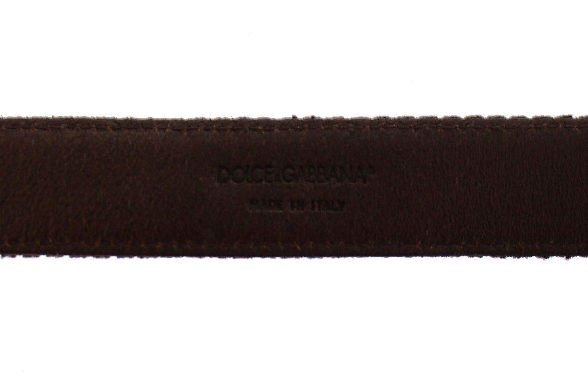 Dolce & Gabbana Elegant Leather-Cotton Fusion Men's Men's Belt