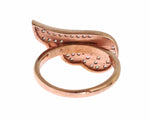 Nialaya Elegant Pink Gold CZ Crystal Women's Ring