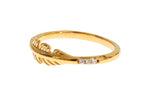 Nialaya Elegant Gold Plated Sterling Silver CZ Women's Ring