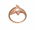 Nialaya Pink Gold Plated Silver CZ Crystal Women's Ring