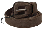 Costume National Elegant Brown Leather Waist Men's Belt