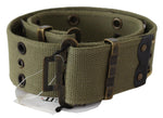 Ermanno Scervino Chic Army Green Cotton Waist Women's Belt