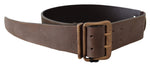 Ermanno Scervino Elegant Leather Fashion Belt in Rich Women's Brown