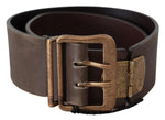 Ermanno Scervino Elegant Leather Fashion Belt in Rich Women's Brown