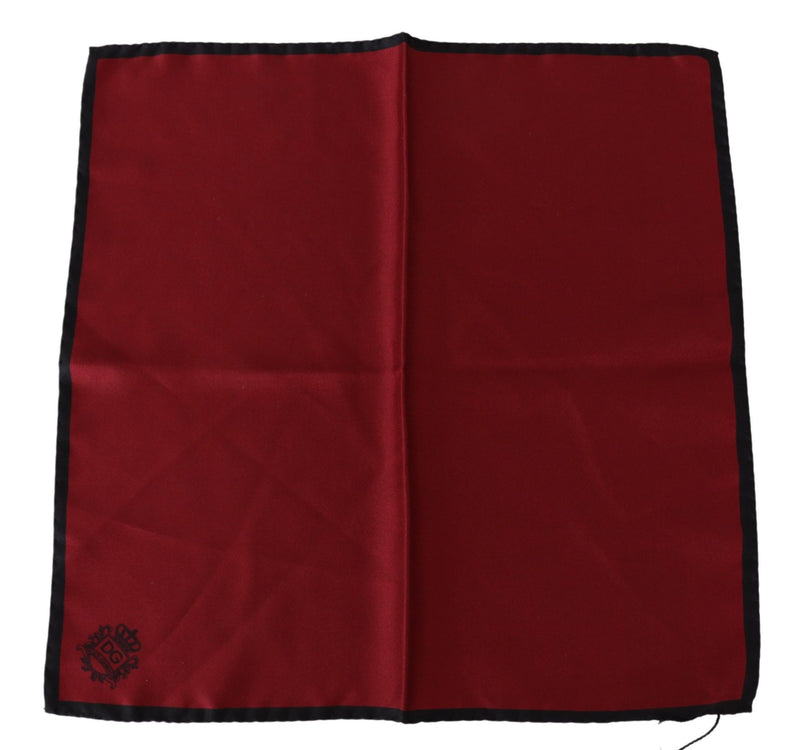 Dolce & Gabbana Elegant Red Silk Square Men's Handkerchief