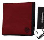 Dolce & Gabbana Elegant Red Silk Square Men's Handkerchief