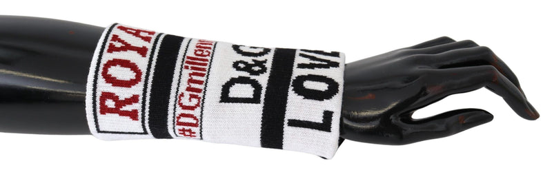 Dolce & Gabbana Multicolored Virgin Wool Wrist Men's Wrap