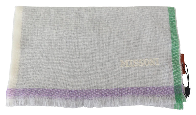 Missoni Elegant Cashmere Patterned Men's Scarf