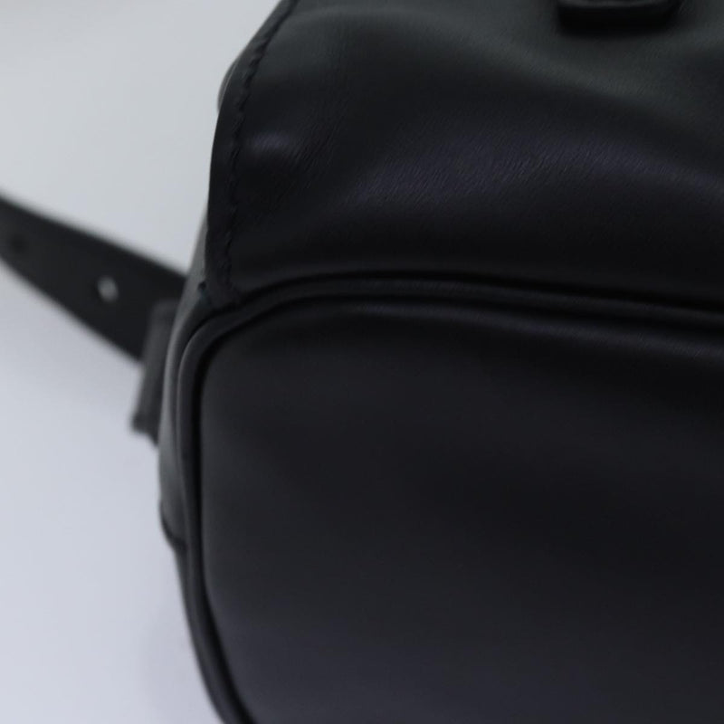 Prada Black Leather Backpack Bag (Pre-Owned)