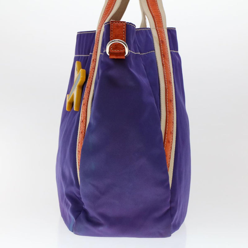 Prada Purple Synthetic Tote Bag (Pre-Owned)