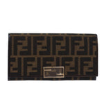 Fendi Zucca Brown Canvas Wallet  (Pre-Owned)