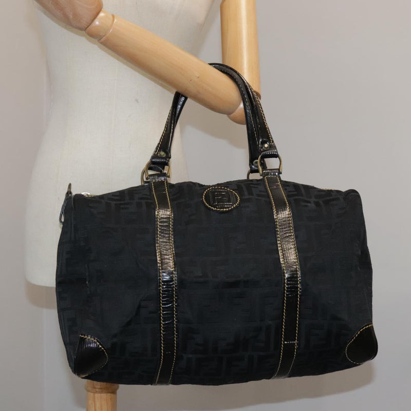 Fendi Black Canvas Travel Bag (Pre-Owned)