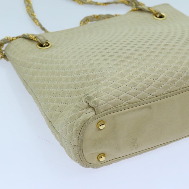 Bally Beige Leather Shoulder Bag (Pre-Owned)