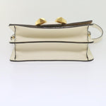 Jimmy Choo Madeline White Leather Shoulder Bag (Pre-Owned)