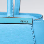 Fendi 2Jours Blue Leather Handbag (Pre-Owned)