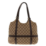 Gucci Beige Canvas Tote Bag (Pre-Owned)