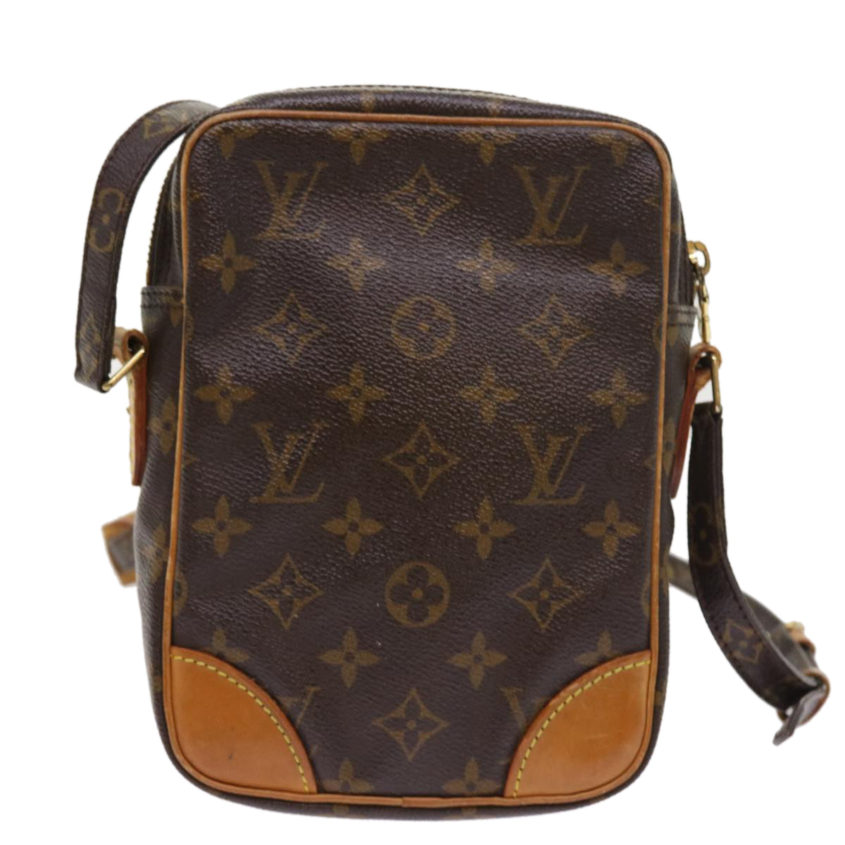 Louis Vuitton Danube Brown Canvas Shoulder Bag (Pre-Owned)