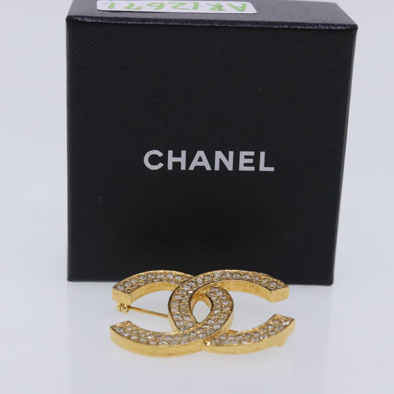 Chanel Coco Mark Gold Metal Brooch Jewelry (Pre-Owned)