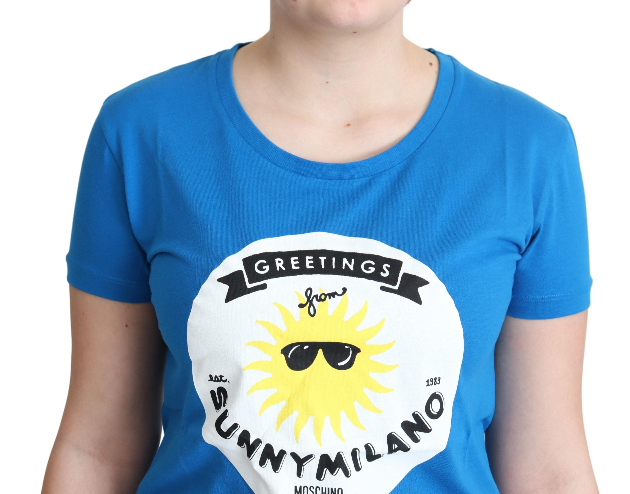 Moschino Sunny Milano Chic Round Neck Women's Tee