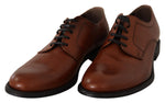 Dolce & Gabbana Elegant Brown Derby Formal Men's Shoes