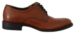 Dolce & Gabbana Elegant Brown Derby Formal Men's Shoes