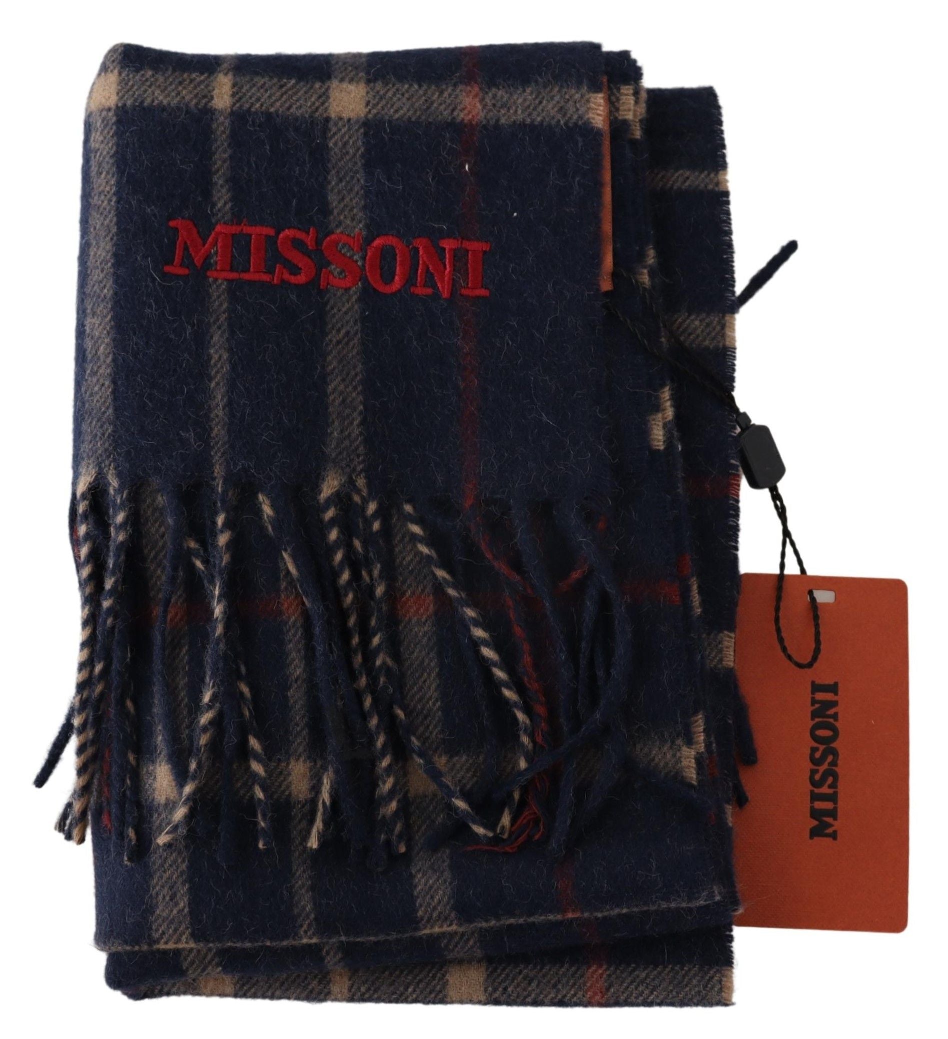 Missoni Chic Unisex Camel Hair Designer Men's Scarf