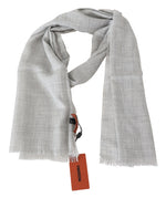 Missoni Elegant Beige Wool Silk Unisex Men's Scarf