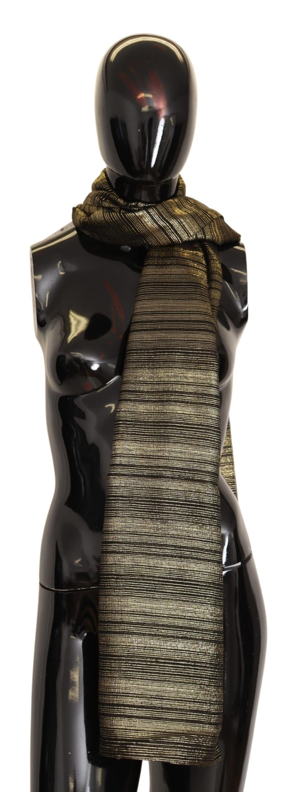 Dolce & Gabbana Elegant Gold Silk Blend Women's Scarf