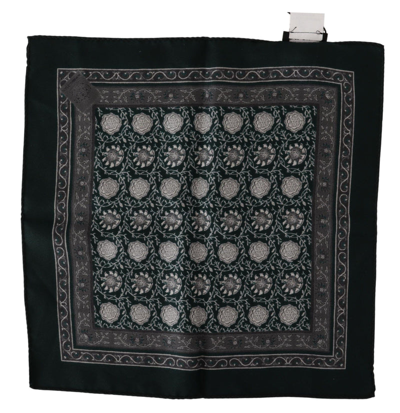 Dolce & Gabbana Exquisite Silk Pocket Square Men's Handkerchief